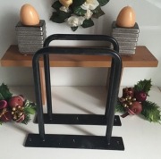 Mocne wsporniki czarne podpórki do półki na książki LOFT 30 kg  Nowe 