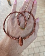 Naszyjnik Choker z Kamieni Piasek Pustyni Hematyt Grot 