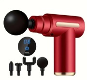 Pistolet do masażu – masażer ręczny z wymiennymi końcówkami 6 poziomów mocy