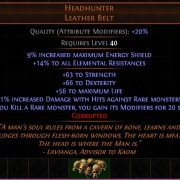 Path of Exile HEADHUNTER  Double Corrupt