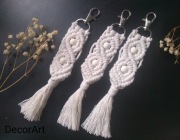 Brelok, podziękowanie dla gości, makrama, boho