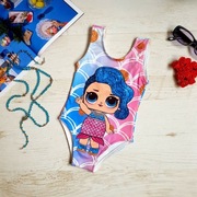 Jednoczęściowy strój kąpielowy LOL Surprise dla dziewczynki,rozmiar 104-110