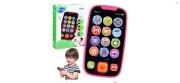 Telefon dla dzieci Hola 12,5 cm x 7 cm różowy uczy 2 języki PL ENG EDU