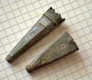 Elementy starej szabli lub kordzika