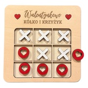 Walentynkowe Kółko i Krzyżyk | Walentynki | Prezent na Walentynki | Gra