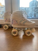 Wrotki dla dzieci Oxelo Quad 100 z ochraniaczami  roz 32 wkl 20.5cm  