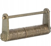 Zakodowana antyczna blokada kłódka retro vintage 