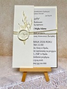 Zaproszenia komunijne,ręcznie robione hand made