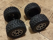 4 koła  skala 1/18, średnica 60mm, 30mm szer. Hex 7mm