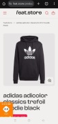 bluza adidas Adicolor Classics Trefoil Hoodie Black