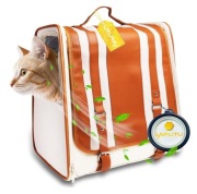Plecak dla kotka lub pieska do 14 kg z miską, wentylowany, składany 