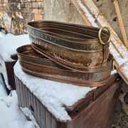 Miedziane donice 50cm szerokie 