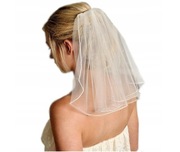 biały krótki welon ślubny Autograph Exclusive one size  41 cm 