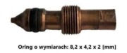 Oringi do zaworu butli turystycznej na zdjęciu 8,6