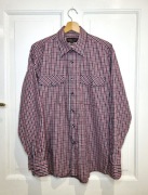 Bawełniana męska koszula w kratkę 100% cotton