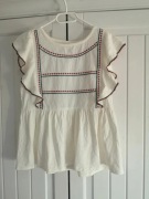 Bluzka z baskinką cottagecore