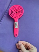 Nowa różowa szczotka do włosów