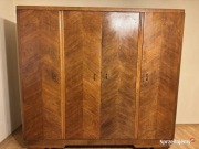 Szafa dębowa antyk lata 30/40te  po renowacji4 drzwiowa solidna Vintage