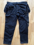 SPODNIE ROBOCZE BILTEMA C60 czarne 100% bawełna 108-112 pas