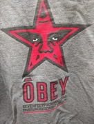 Szara bluza OBEY M vintage retro old school y2k 00s 90s
