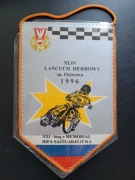 Proporczyk Ostrovia Ostrów Wielkopolski Łańcuch Herbowy żużel speedway