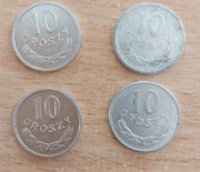 10 gr 1975 1978 1980 1988 4 sztuki