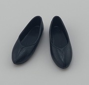 Buty dla lalki Barbie Curvy płaskie czarne