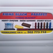 Parapety zewnętrzne, obróbki blacharskie 