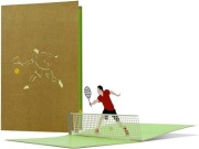 KARTKA URODZINOWA 3D  MOTYW TENIS PREZENT 