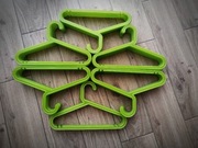 Wieszaki dziecięce na ubrania, Ikea Bagis, zielone