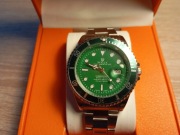 zegarek Rolex Submariner (replika) zielony + etui nowy