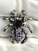 NOWA Broszka przypinka pająk z cyrkoniami elegancka