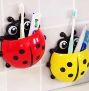 Uchwyt na szczoteczkę do zębów biedronka z przyssawką – kreatywny organizer