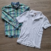 Zestaw eleganta, koszula i polo, 146