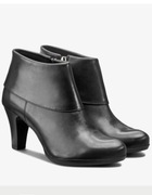 Lasocki Botki RONA-09 damskie skórzane czarne 39 półbuty buty na obcasie