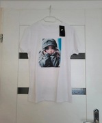 biała koszulka t-shirt nike nadruk dziewczynka xl nowa z metką