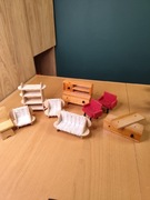 Małe meble zabawka PRL do domku dla lalek