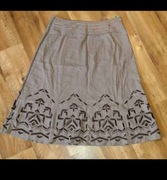 Spódnica vintage len/ wiskoza 