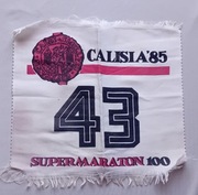 Numer startowy - Supermaraton Kaliski 100 km. 1985 r. 