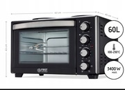 Piekarnik 3400W mocny Nowy -40%ceny termoobieg -plyta grzewcza