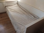 Leżanka IKEA HEMNES biała lite drewno sosna