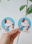 Podkładki pod kubki Japoński Kot Maneki Neko 