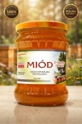 Miód wielokwiatowy 100% naturalny | Pasieka 50 lat | Świętokrzyskie 0.6l