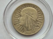 Moneta 5 zł - GŁOWA POLONII (Kobiety) 1933 rok - stan -1 (+2)