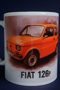 Kubek Premium Fiat 126p – dla fana motoryzacji PRL babci dziadka
