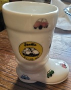 Pamiątkowy kufel but dla miłośników samochodu Isetta BMW