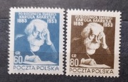 Fi 657-658** 70 roczn.śmierci K. Marksa1953