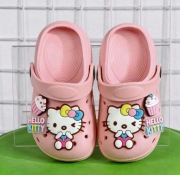Nowe buty dziecięce chodaki klapki ala crocs kapcie przypinki Hello Kitty 