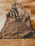 Bluzka jedwabna,odkryte plecy 