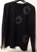 Monnari - czarny, kobiecy sweter. Rozm. L / XL